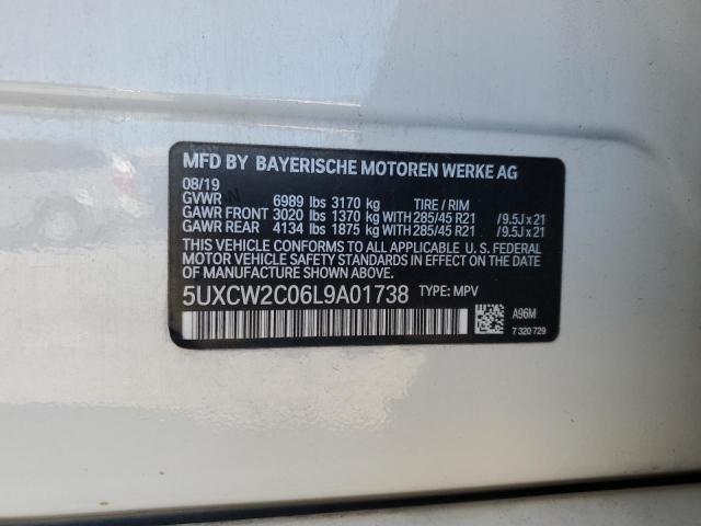 2020 BMW X7 XDRIVE4 5UXCW2C06L9A01738