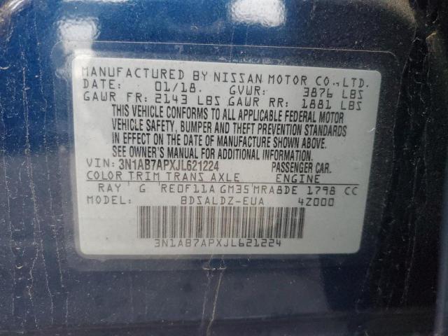 2018 NISSAN SENTRA S - 3N1AB7APXJL621224