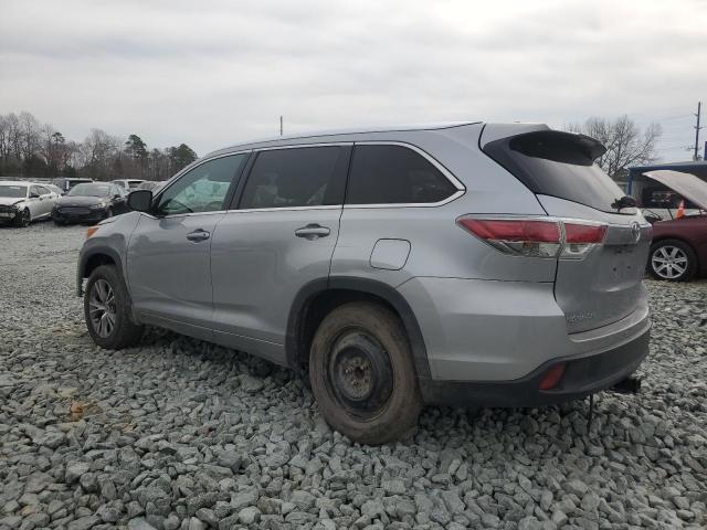 TOYOTA HIGHLANDER 2015 silver  gas 5TDKKRFH7FS110117 photo #3