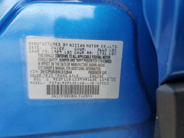 2022 NISSAN KICKS S - 3N1CP5BV8NL512844