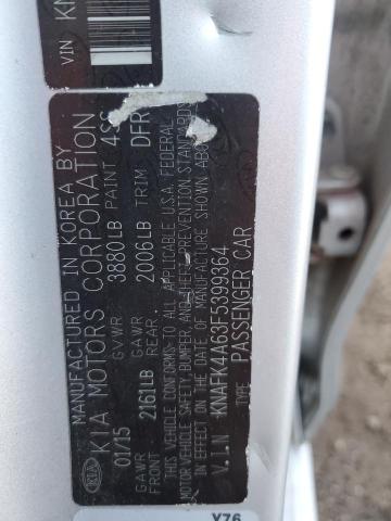 2015 KIA FORTE LX - KNAFK4A63F5399364
