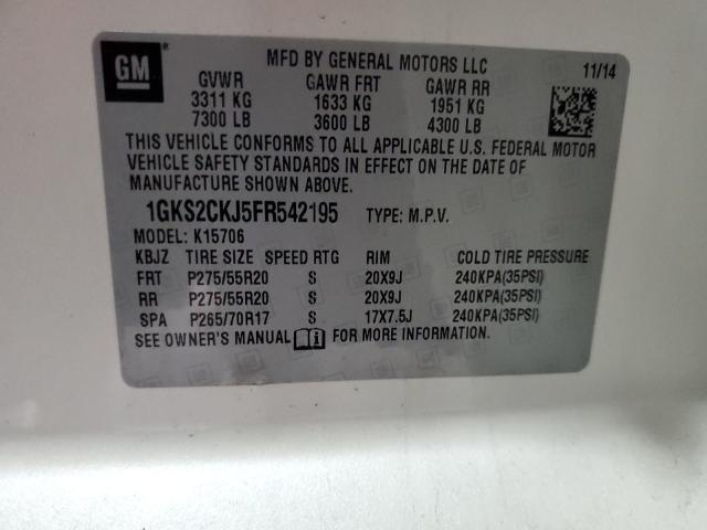 2015 GMC YUKON DENA - 1GKS2CKJ5FR542195