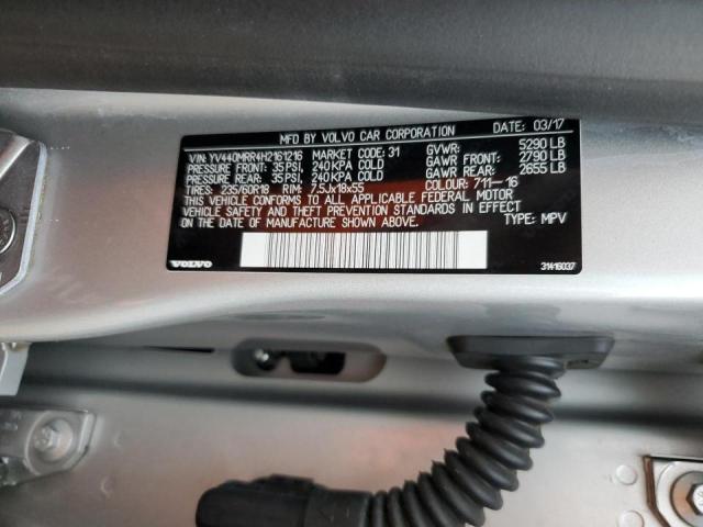 2017 VOLVO XC60 T5 DY YV440MRR4H2161216