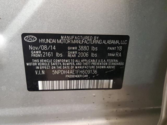 2015 HYUNDAI ELANTRA SE - 5NPDH4AE1FH609136