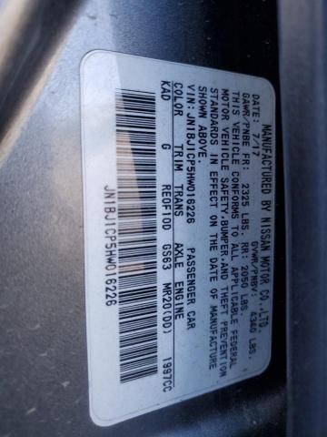 2017 NISSAN ROGUE SPOR - JN1BJ1CP5HW016226