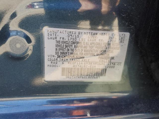 2016 NISSAN VERSA S 3N1CN7AP6GL822689