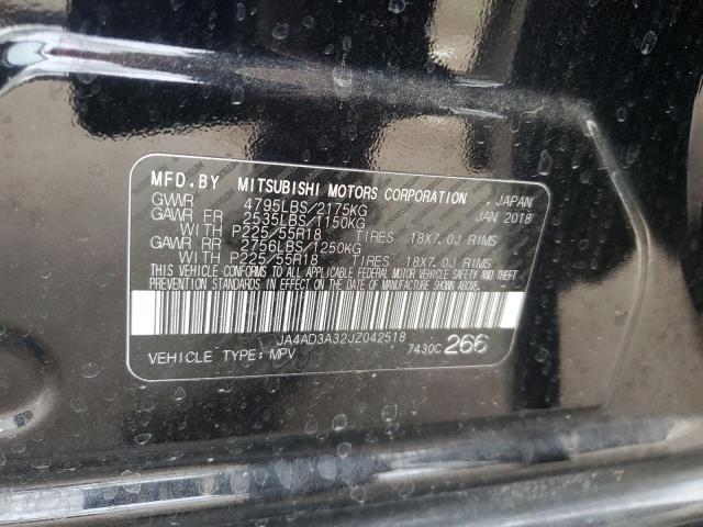 2018 MITSUBISHI OUTLANDER - JA4AD3A32JZ042518