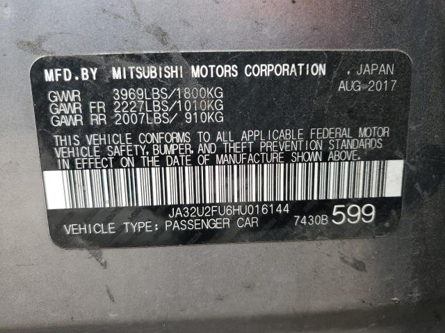 2017 MITSUBISHI LANCER ES JA32U2FU6HU016144