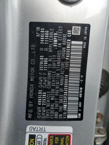 2018 HONDA CLARITY TO JHMZC5F38JC009816