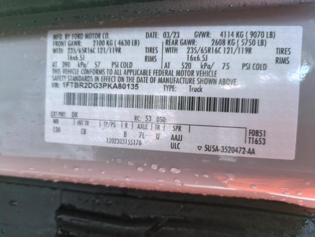 2023 FORD TRANSIT T- - 1FTBR2DG3PKA80135