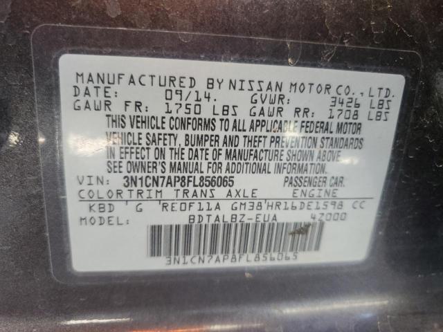 2015 NISSAN VERSA S - 3N1CN7AP8FL856065