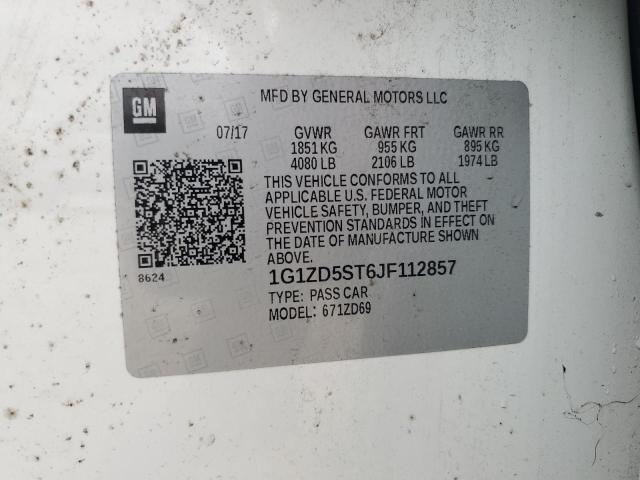 2018 CHEVROLET MALIBU LT - 1G1ZD5ST6JF112857