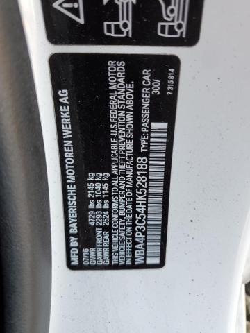 2017 BMW 440XI WBA4P3C54HK528188