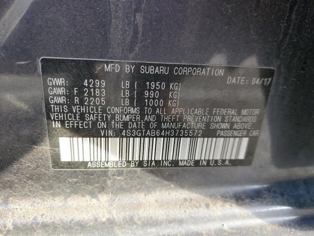 2017 SUBARU IMPREZA PR - 4S3GTAB64H3735572
