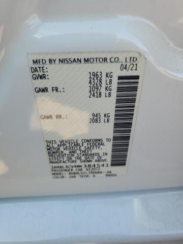 2021 NISSAN ALTIMA SR - 1N4BL4CV4MN384541