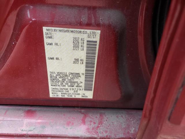 2017 NISSAN ALTIMA 2.5 - 1N4AL3APXHC197297