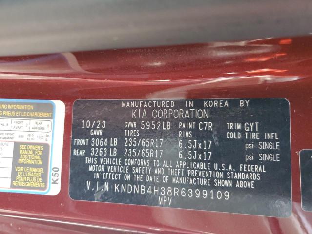 2024 KIA CARNIVAL L - KNDNB4H38R6399109