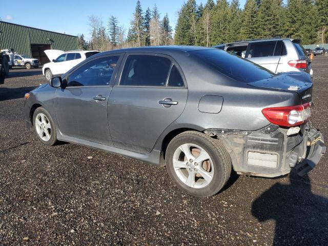 TOYOTA COROLLA BA 2013 gray sedan 4d gas 5YFBU4EE8DP223200 photo #3