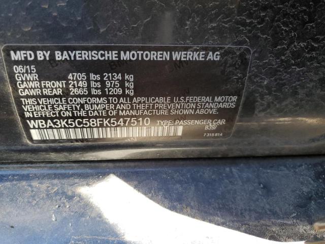 2015 BMW 328 D XDRI WBA3K5C58FK547510