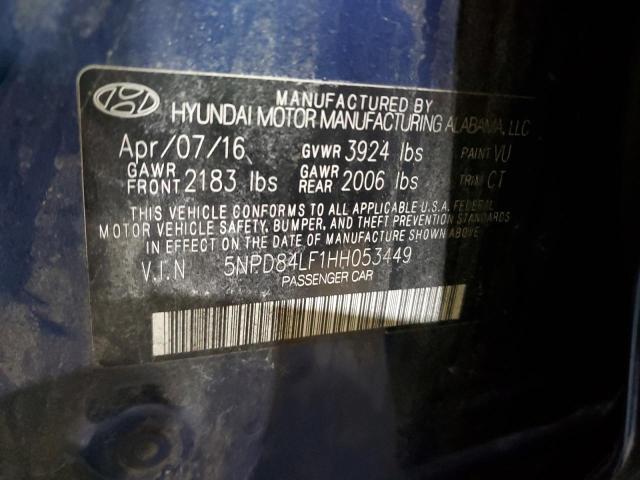 2017 HYUNDAI ELANTRA SE - 5NPD84LF1HH053449