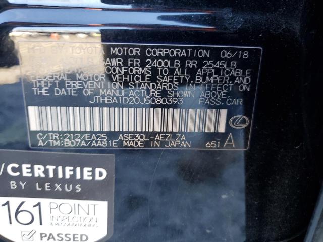 2018 LEXUS IS 300 - JTHBA1D20J5080393
