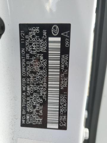 2022 LEXUS UX 250H BA JTHE9JBHXN2057983