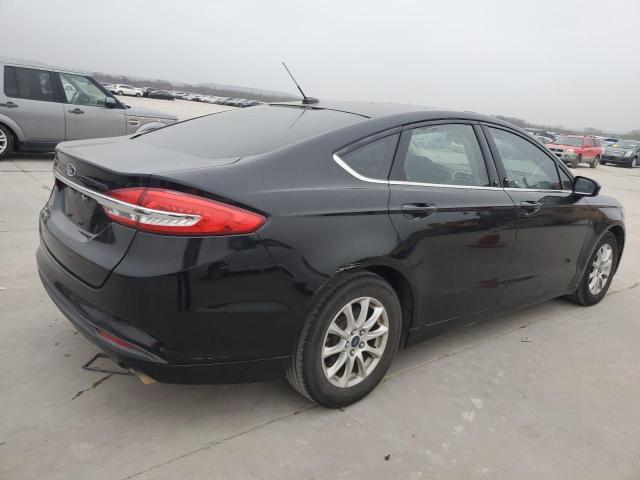 FORD FUSION S 2017 black sedan 4d gas 3FA6P0G77HR140914 photo #4