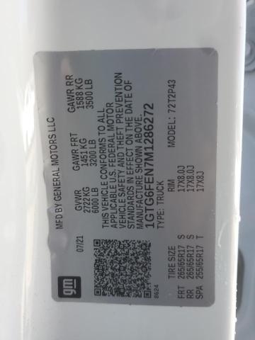 2021 GMC CANYON AT4 - 1GTG6FEN7M1286272