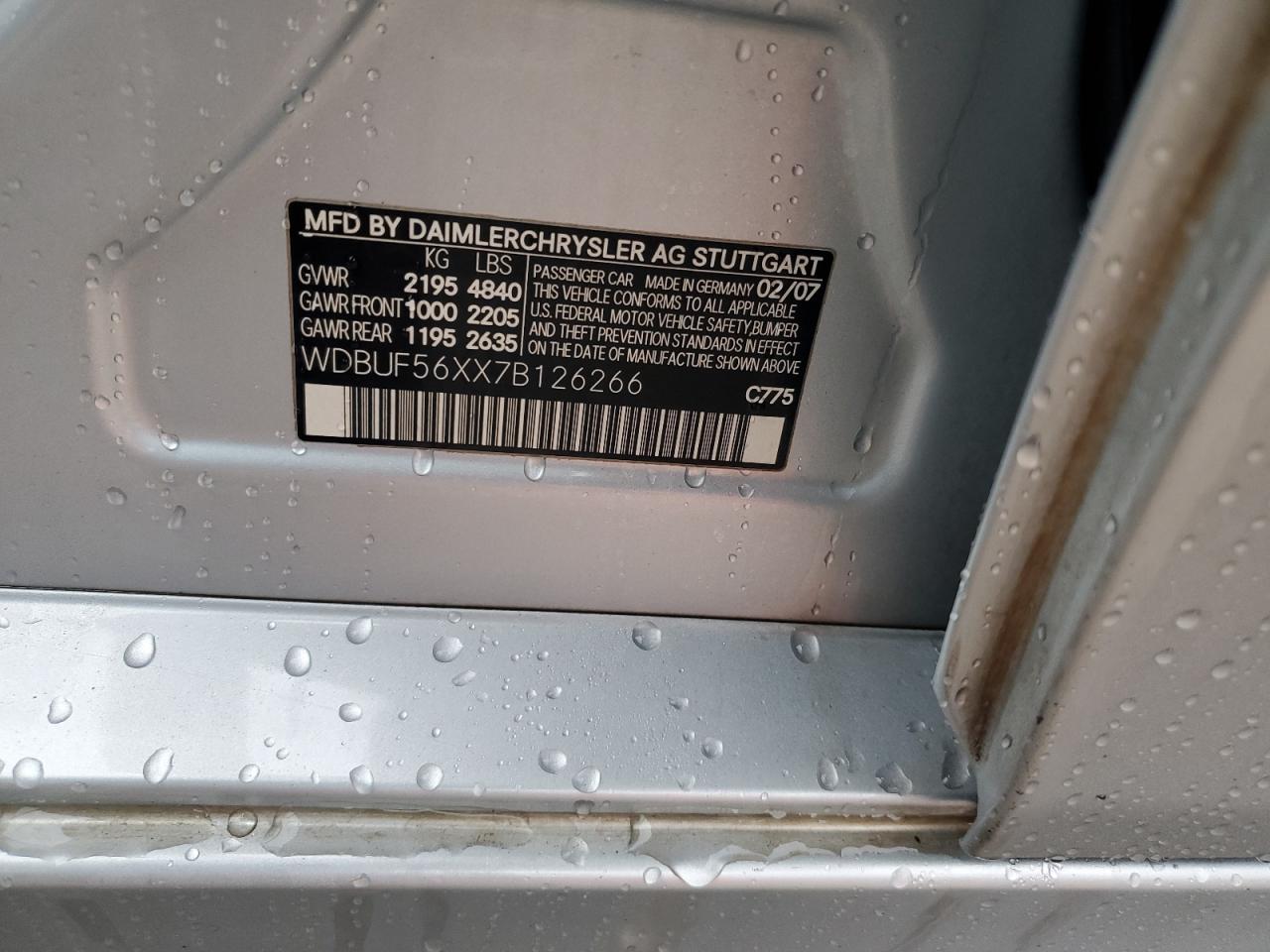 Lot #3317832194 2007 MERCEDES-BENZ E 350