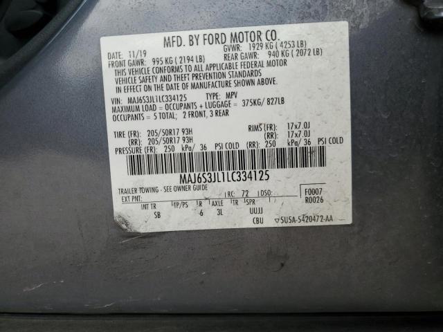 2020 FORD ECOSPORT S - MAJ6S3JL1LC334125