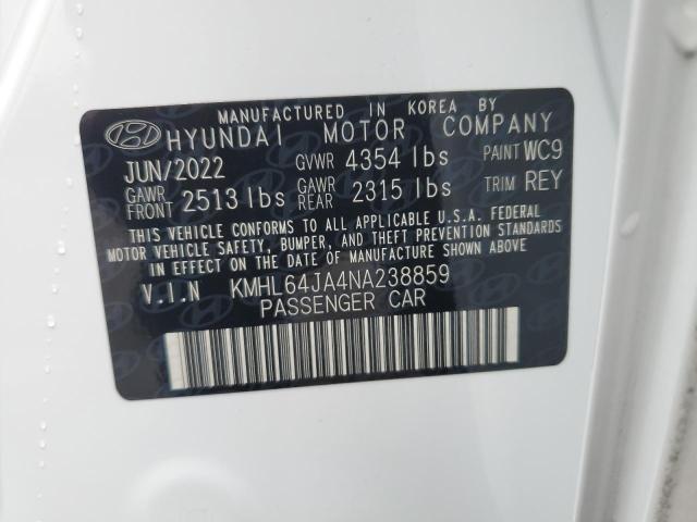 2022 HYUNDAI SONATA SEL - KMHL64JA4NA238859