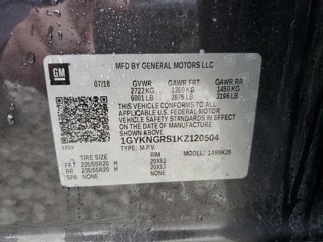 2019 CADILLAC XT5 PLATIN - 1GYKNGRS1KZ120504