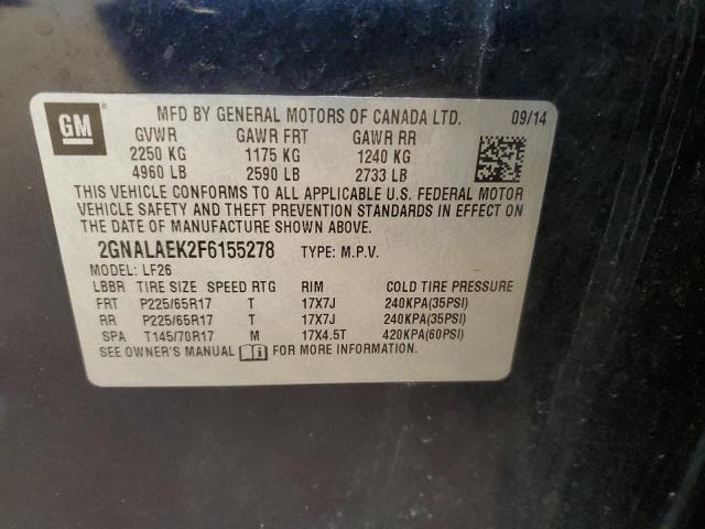 2015 CHEVROLET EQUINOX LS - 2GNALAEK2F6155278