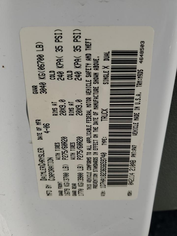 Lot #3298069144 2006 DODGE RAM 1500 S