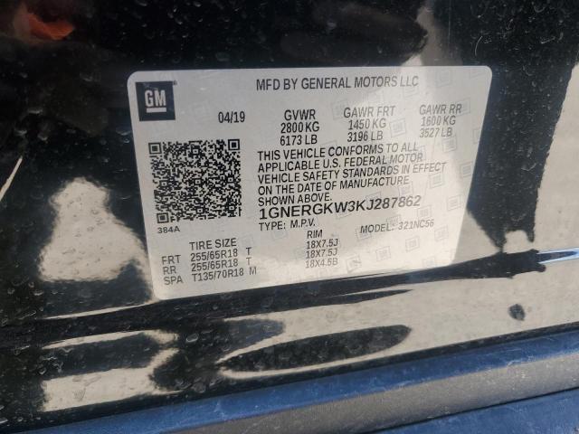 2019 CHEVROLET TRAVERSE L - 1GNERGKW3KJ287862