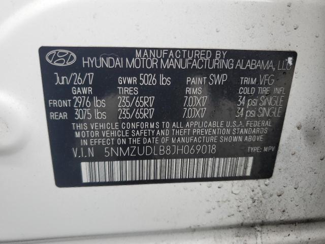 2018 HYUNDAI SANTA FE S - 5NMZUDLB8JH069018