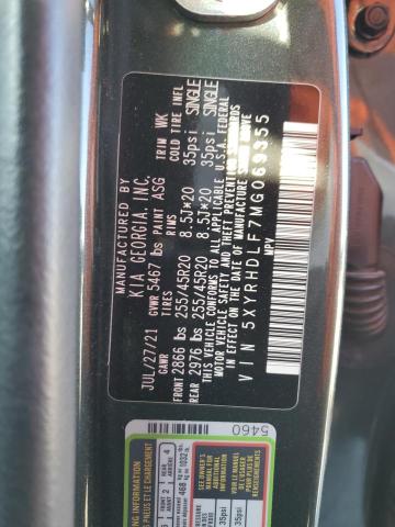 2021 KIA SORENTO EX - 5XYRHDLF7MG069355