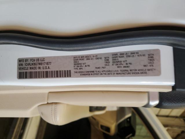 2021 JEEP GRAND CHER - 1C4RJKBG7M8171877