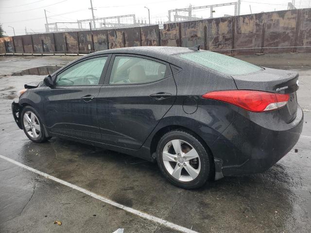 HYUNDAI ELANTRA GL 2013 black  gas 5NPDH4AE7DH344381 photo #3