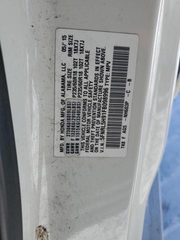2015 HONDA ODYSSEY TO - 5FNRL5H91FB098996