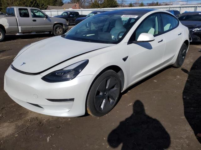 Vin: 5yj3e1eaxnf303639, lot: 43603455, tesla model 3 2022 img_1