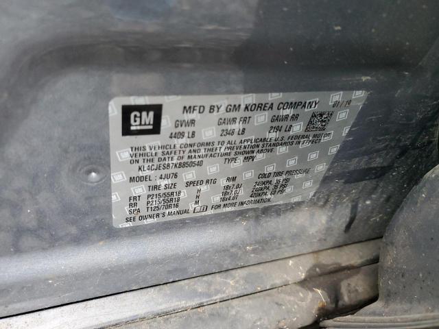 2019 BUICK ENCORE PRE - KL4CJESB7KB850540