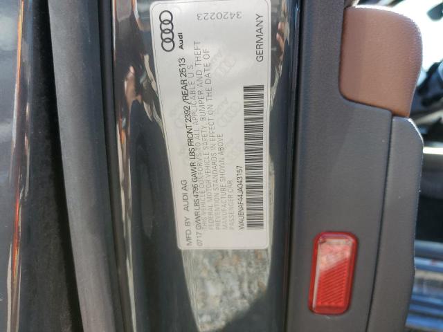 2018 AUDI A4 PREMIUM WAUENAF44JA043157
