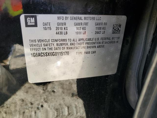 2016 CADILLAC ATS PERFOR 1G6AC5SX6G0115170