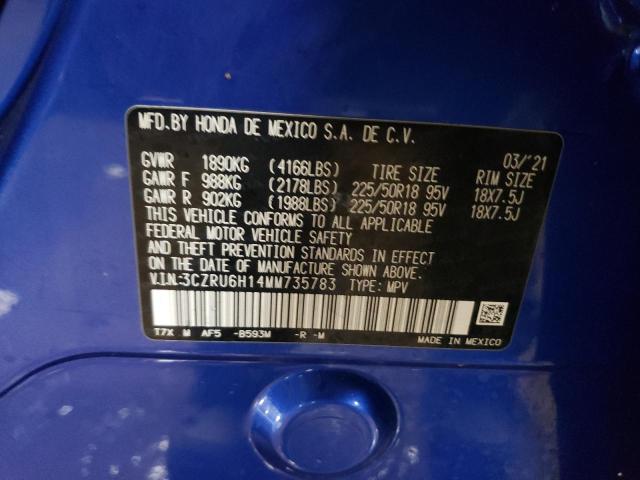 2021 HONDA HR-V SPORT - 3CZRU6H14MM735783