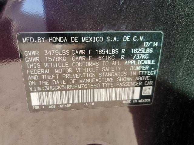 2015 HONDA FIT EX - 3HGGK5H85FM761890