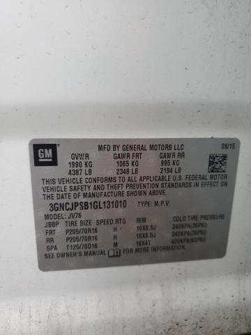 2016 CHEVROLET TRAX 1LT - 3GNCJPSB1GL131010