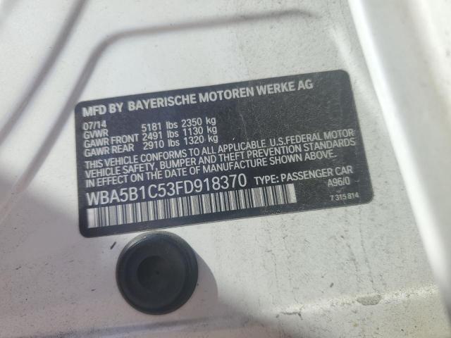 2015 BMW 535 I WBA5B1C53FD918370