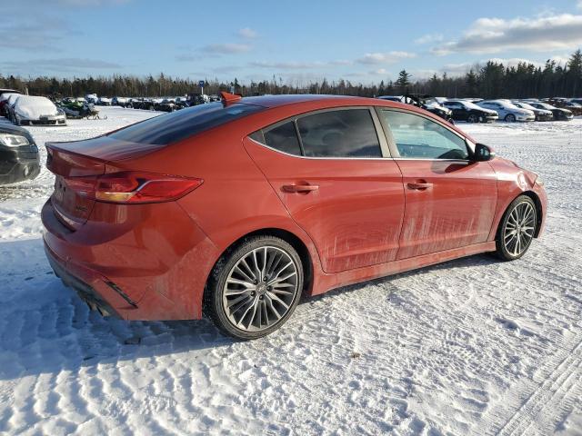 Vin: kmhd04lb1hu426446, lot: 44294255, hyundai elantra sport 20173