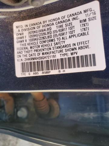 2016 HONDA CR-V EX 2HKRM4H59GH721191